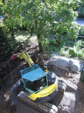 Kaivantoa tehdään sadevesiviemärille Kaivantoa tehdään sadevesiviemärille