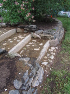 Mukulakiveystä askelmissa