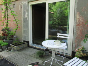 Pikkuterassi työmaalla