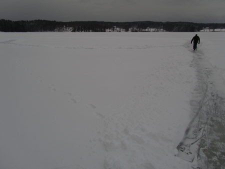 Luistelurata Ruoveden Näsijärvellä
