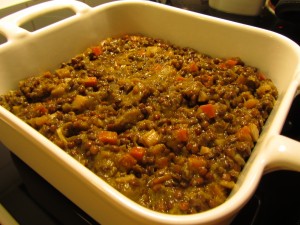 Syksyinen linssimuhennos